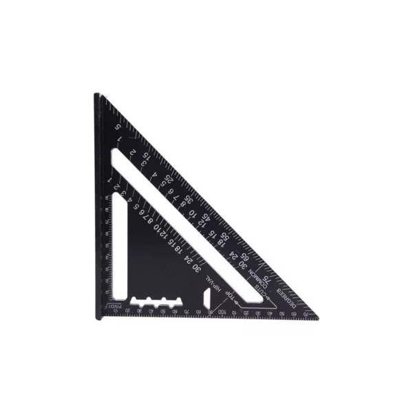Escuadra Con Sombrero Aluminio Milimetrica 90-45º 180 Mm